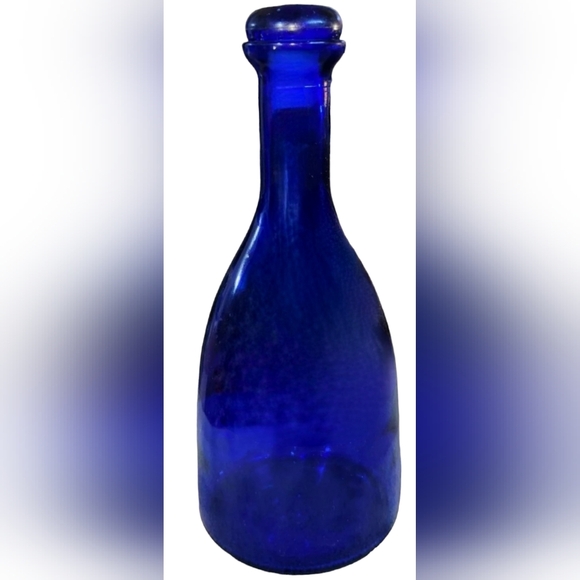 Antique Blue Aqua Chiara Micro-filtered Water Glass Bottle/Storage - Picture 3 of 4